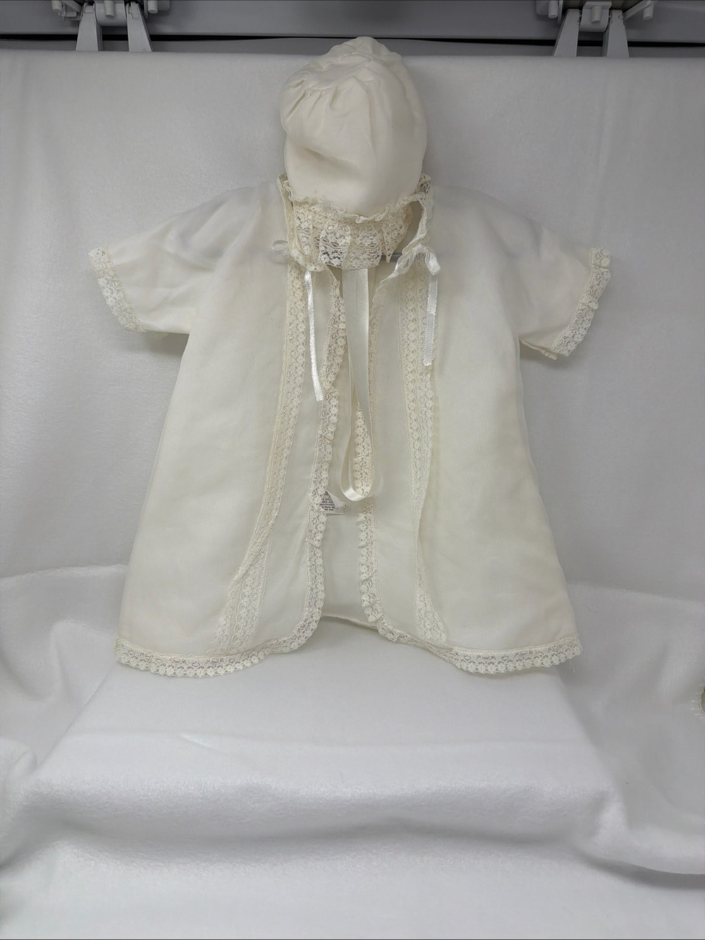 Vintage Little Folks Giftwear Christening Dress and Bonnet
